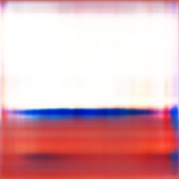 Abstract image blue, white and red