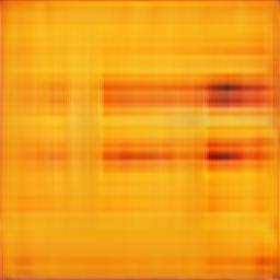 Abstract image in yellow and orange