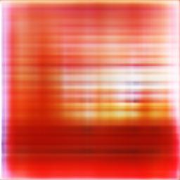 Bright red digital abstract with some stripes