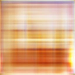 Abstract image with blue and orange stripes