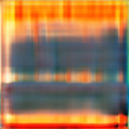 Abstract image in teal and orange