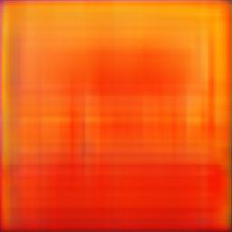 Abstract in orange and red