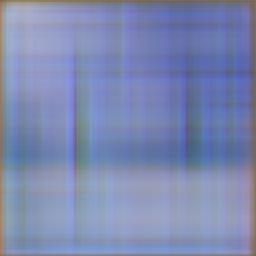 Blue streaked abstract image