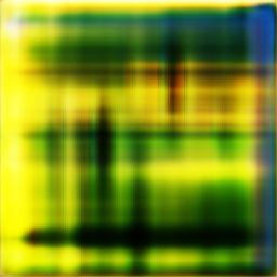 Abstract image in yellow and green