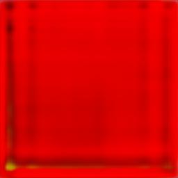 Red abstract painting with a a red square