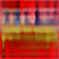 An abstract picture with reds, yellows and blues