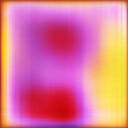 Abstract blurred image in pink, purple and yellow