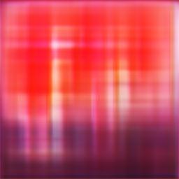 Abstract in red and blue stripes