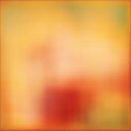 Abstract blurrd image in red and pale yellow