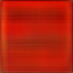 Abstract imaged in red with two horizontal dark patches